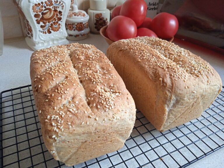 Chleb pszenny z dodatkiem mąki razowej 