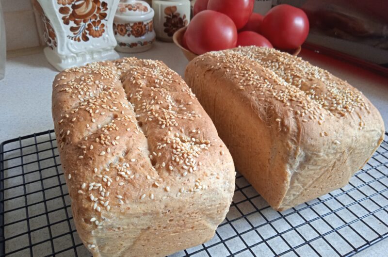Chleb pszenny z dodatkiem mąki razowej 