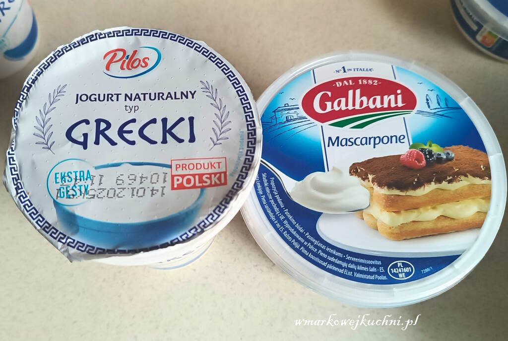 Serek mascarpone i jogurt grecki